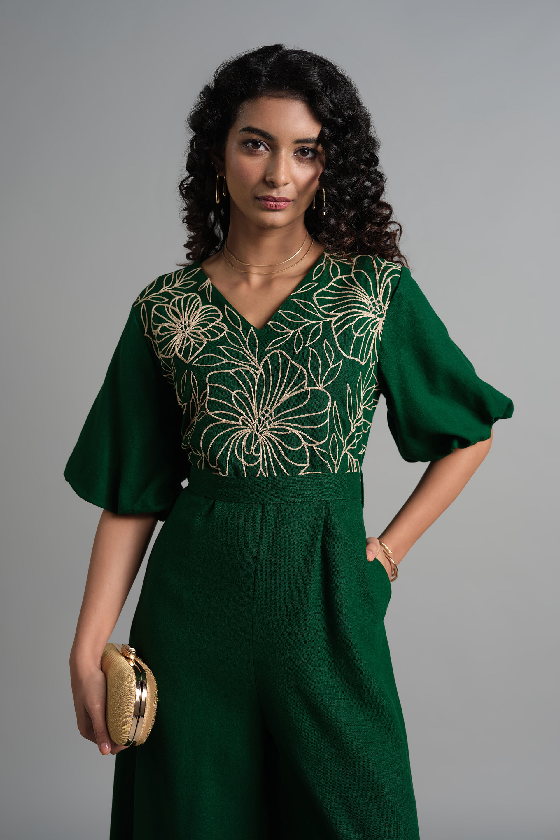 Green Galore Jumpsuit, Green, image 3